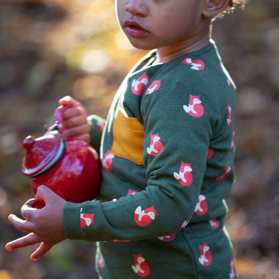 Little Green Radicals - Little Fox Organic T-Shirt & Jogger Playset