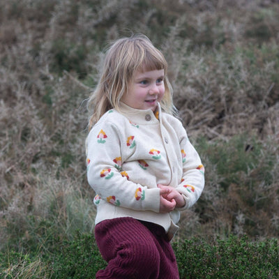 Little Green Radicals - From One To Another Flower Knitted Cardigan