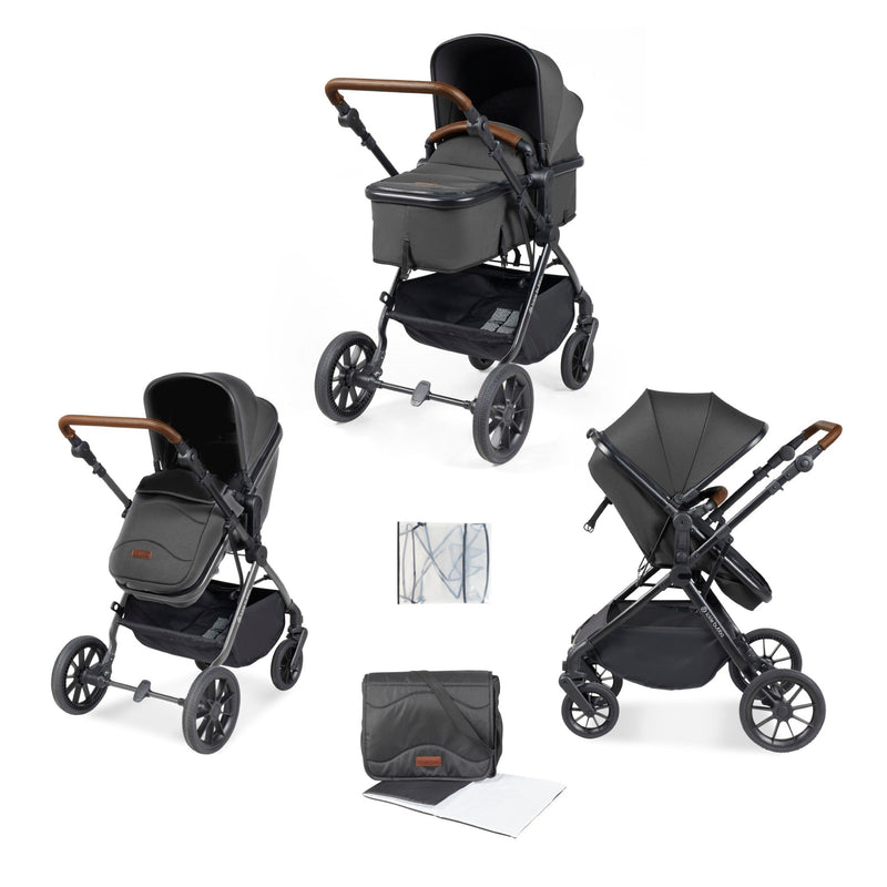 Ex Display Ickle Bubba - Cosmo 2 in 1 Pushchair Set - Graphite/Tan