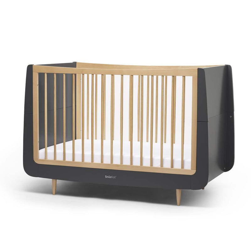 SnuzKot Skandi Cot Bed - Slate Natural