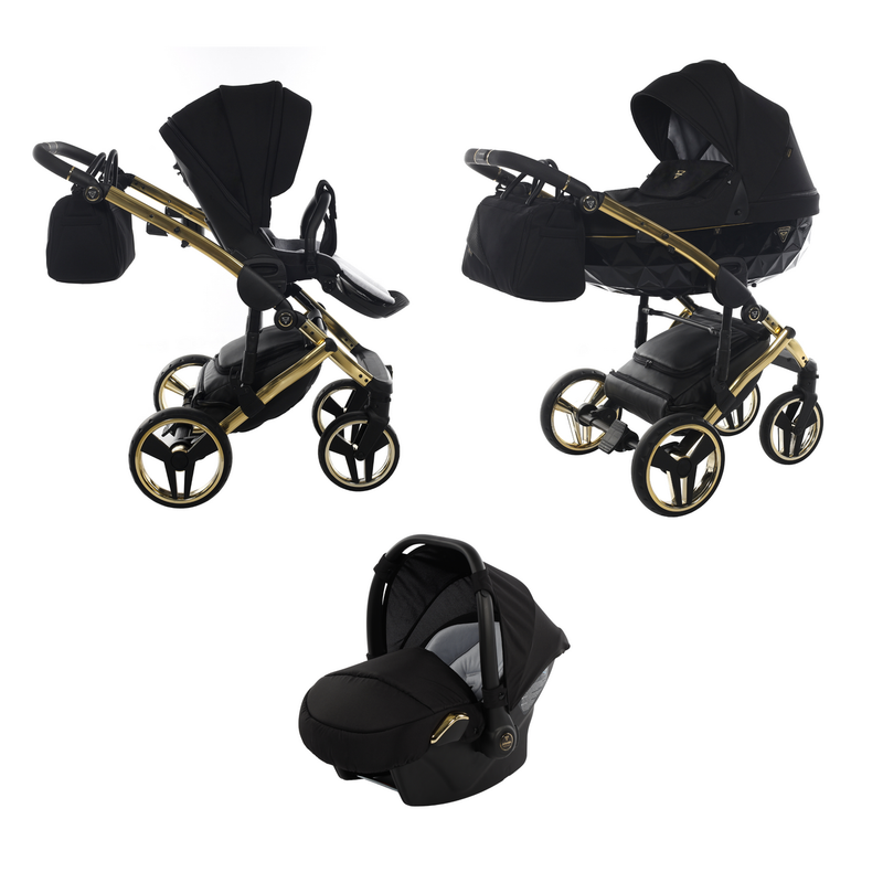 JUNAMA DIAMOND S LINE BLACK GOLD - 3IN1 (INCLUDES CAR SEAT)