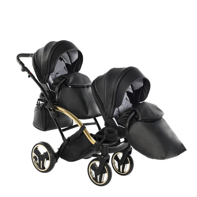 JUNAMA FLUO LINE BLACK GOLD DUO SLIM - 2IN1 (2 X CARRYCOTS & 2 X SEAT UNITS)