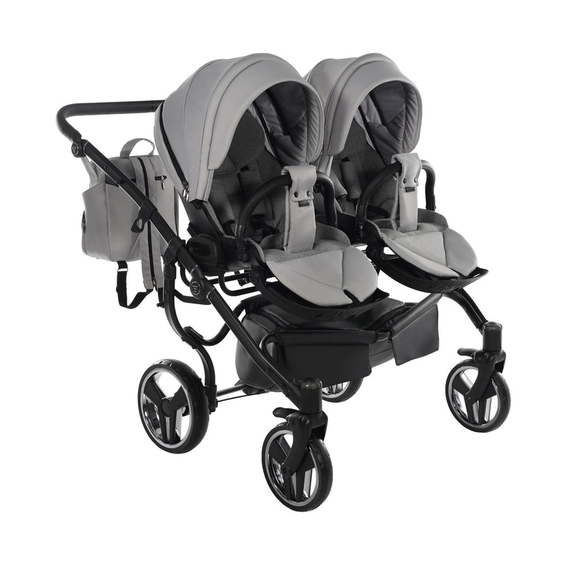 JUNAMA CORE DUO GREY MIST - 2IN1 (2 X CARRYCOTS & 2 X SEAT UNITS)