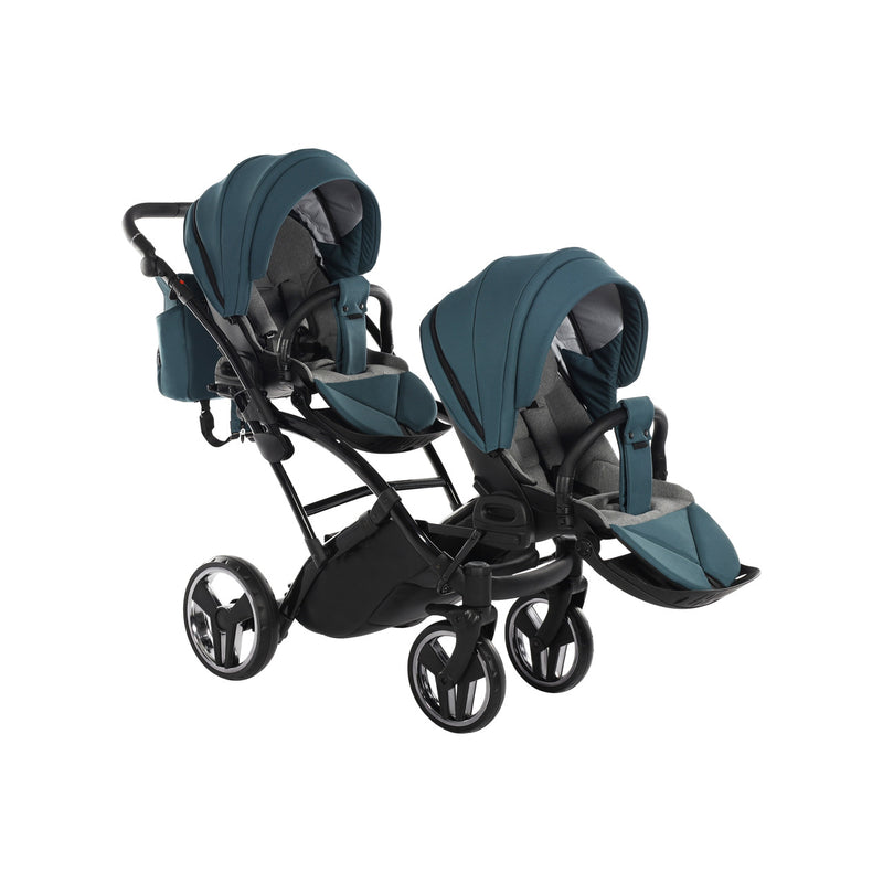 JUNAMA CORE TEAL DUO SLIM - 2IN1 (2 X CARRYCOTS & 2 X SEAT UNITS)