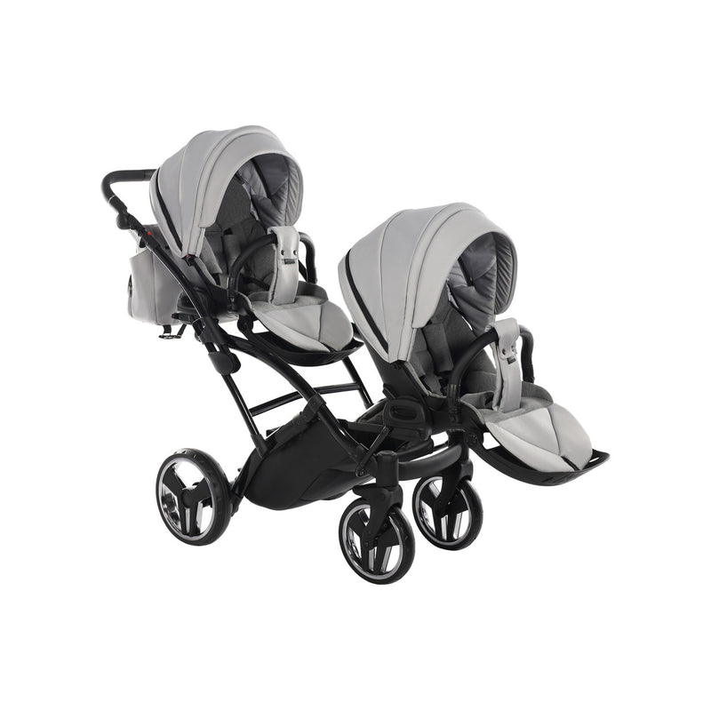 JUNAMA CORE DUO SLIM GREY MIST - 2IN1 (2 X CARRYCOTS & 2 X SEAT UNITS)