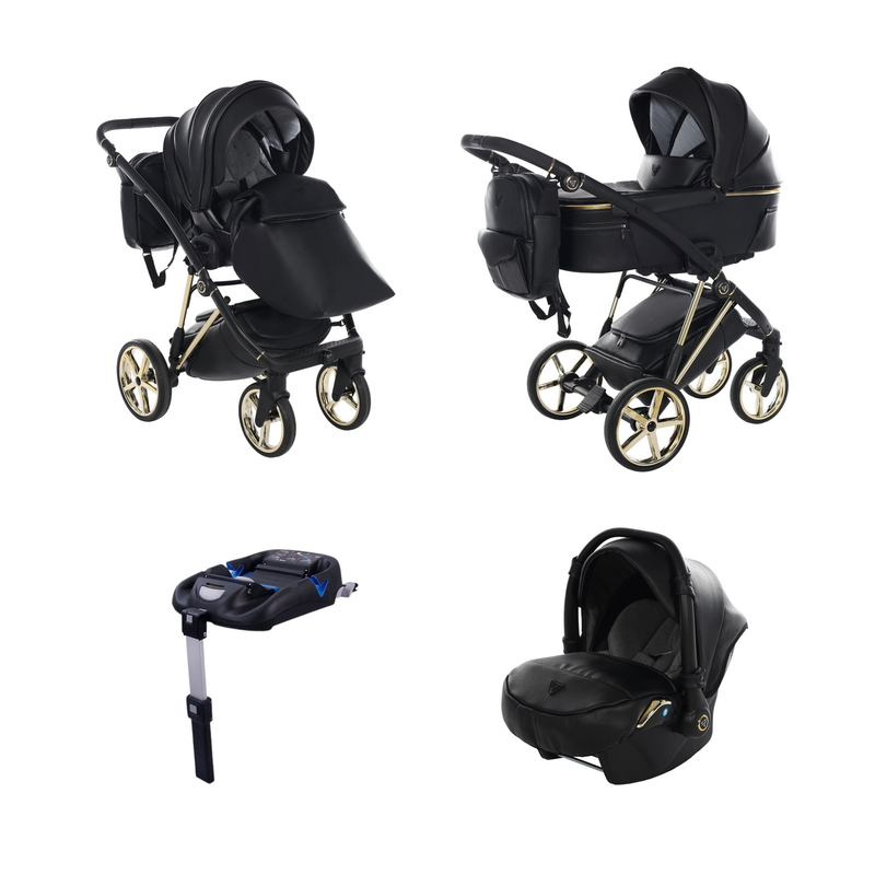 JUNAMA AIR PREMIUM BLACK - 4IN1 (INCLUDES CAR SEAT & ISOFIX BASE)