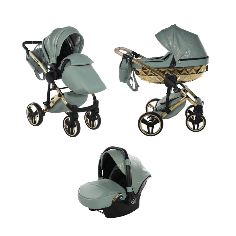 JUNAMA HEART GREEN - 3IN1 (INCLUDES CAR SEAT)