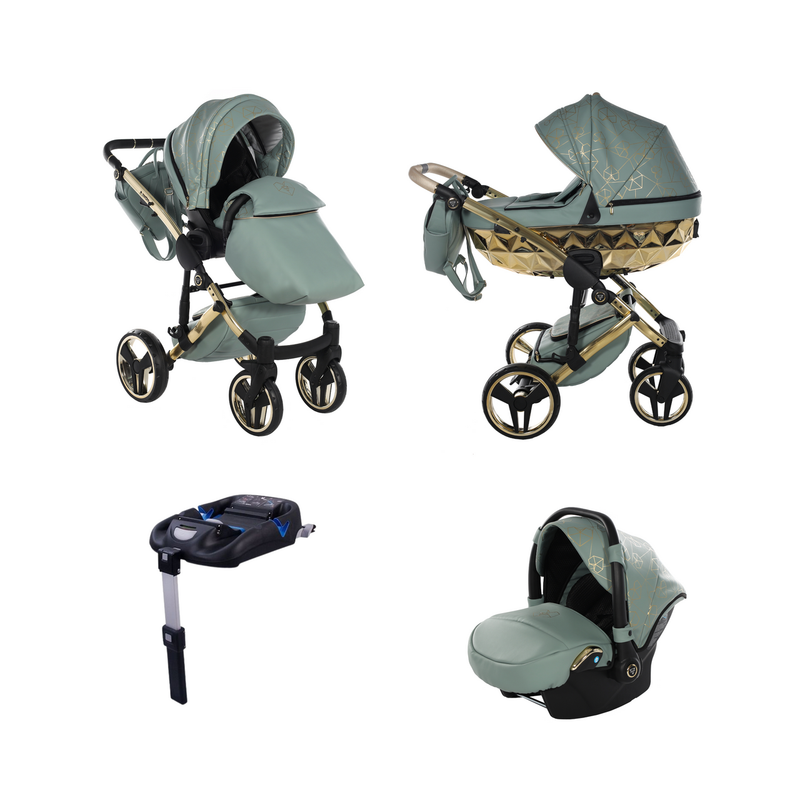 JUNAMA HEART GREEN - 4IN1 (INCLUDES CAR SEAT & ISOFIX BASE)