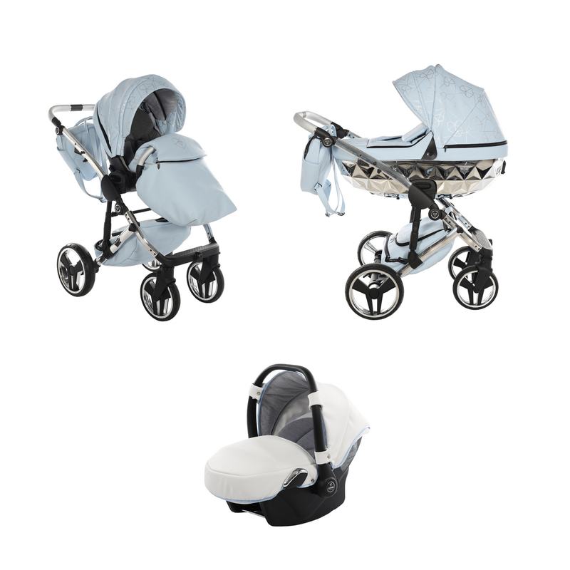 JUNAMA HEART BLUE - 3IN1 (INCLUDES CAR SEAT)