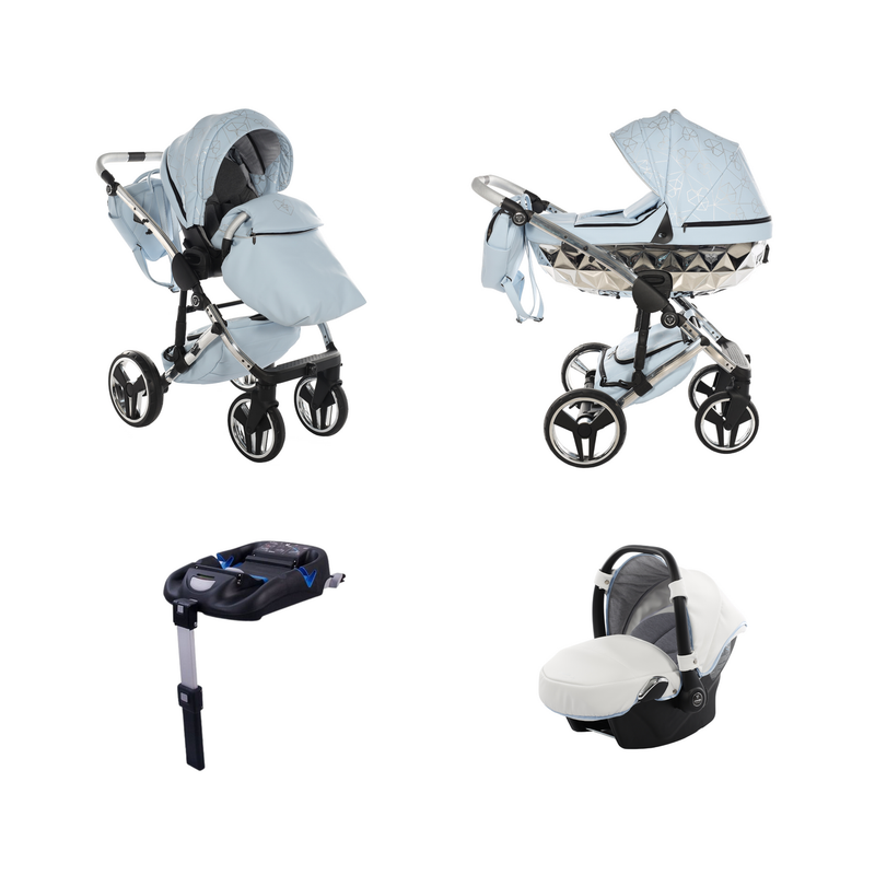 JUNAMA HEART BLUE - 4IN1 (INCLUDES CAR SEAT & ISOFIX BASE)