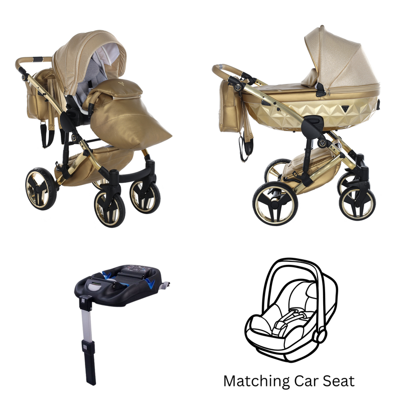 JUNAMA DOLCE GOLD - 4IN1 (INCLUDES CAR SEAT & ISOFIX BASE)