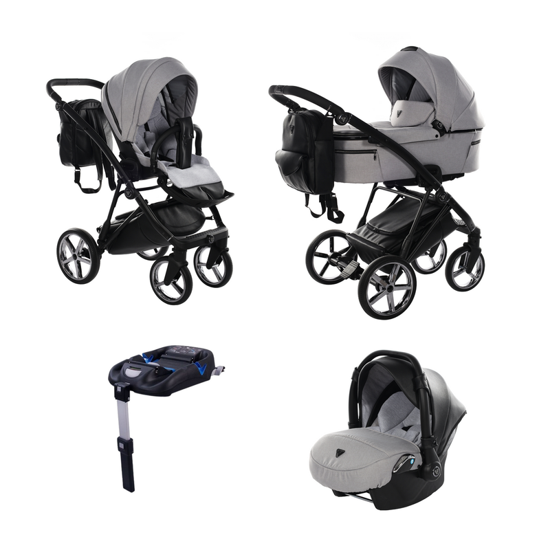 JUNAMA AIR GREY - 4IN1 (INCLUDES CAR SEAT & ISOFIX BASE)