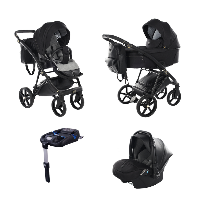 JUNAMA AIR BLACK - 4IN1 (INCLUDES CAR SEAT & ISOFIX BASE)