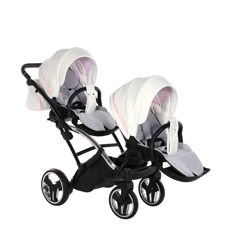 JUNAMA CANDY PINK DUO SLIM - 2IN1 (2 X CARRYCOTS & 2 X SEAT UNITS)