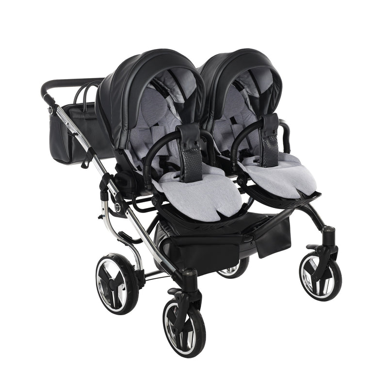 JUNAMA FLUO LINE ANTHRACITE DUO - 2IN1 (2 X CARRYCOTS & 2 X SEAT UNITS)