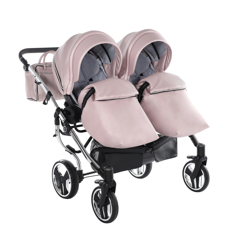 JUNAMA FLUO LINE DUO PINK - 2IN1 (2 X CARRYCOTS & 2 X SEAT UNITS)