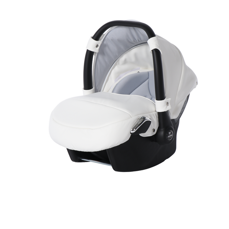 JUNAMA FLUO INDIVIDUAL WHITE SILVER - 4IN1 (INCLUDES CAR SEAT & ISOFIX BASE)