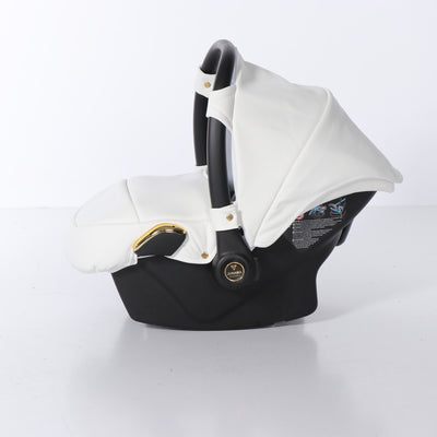 JUNAMA FLUO INDIVIDUAL MIRROR WHITE GOLD - 4IN1 (INCLUDES CAR SEAT & ISOFIX BASE)