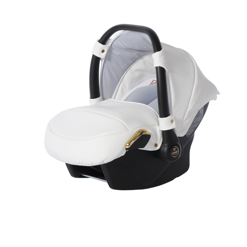 JUNAMA FLUO INDIVIDUAL MIRROR WHITE GOLD - 4IN1 (INCLUDES CAR SEAT & ISOFIX BASE)