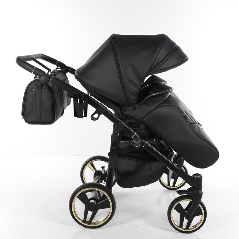 JUNAMA FLUO LINE DUO BLACK - 2IN1 (2 X CARRYCOTS & 2 X SEAT UNITS)