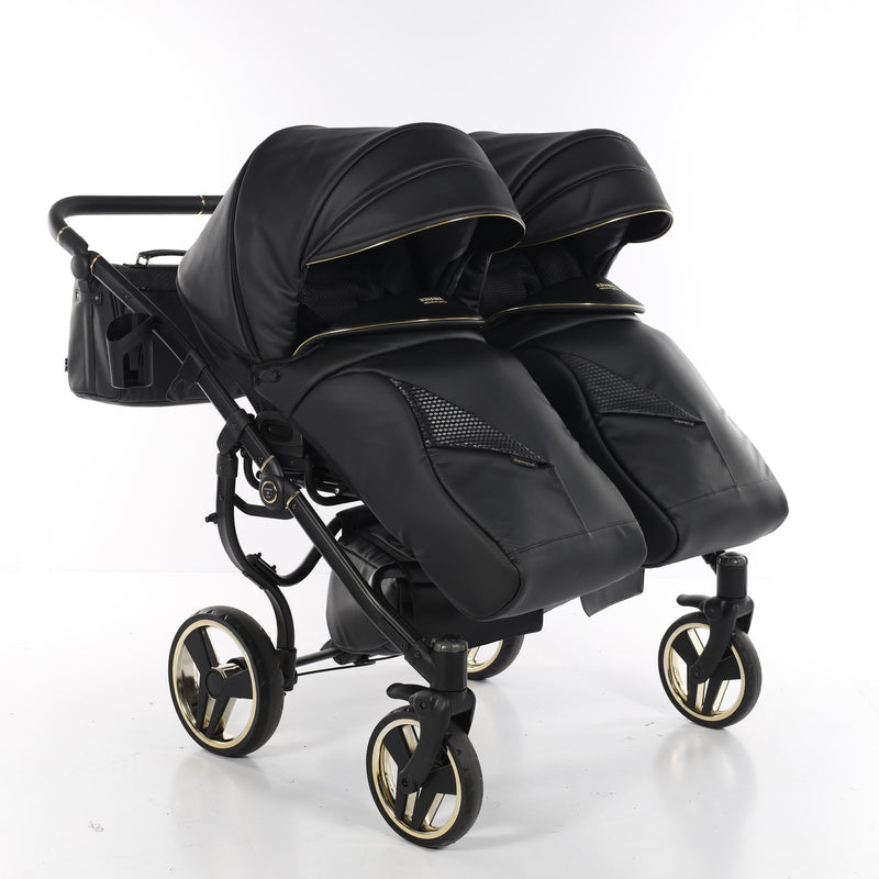 JUNAMA FLUO LINE DUO BLACK - 2IN1 (2 X CARRYCOTS & 2 X SEAT UNITS)