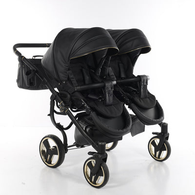 JUNAMA FLUO LINE DUO BLACK - 2IN1 (2 X CARRYCOTS & 2 X SEAT UNITS)