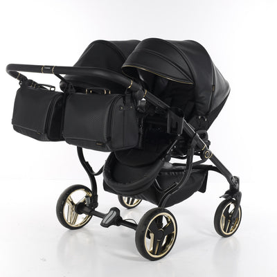 JUNAMA FLUO LINE DUO BLACK - 2IN1 (2 X CARRYCOTS & 2 X SEAT UNITS)