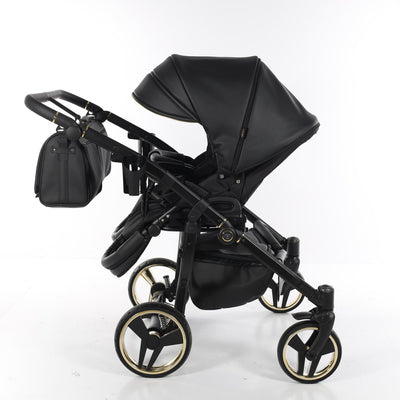 JUNAMA FLUO LINE DUO BLACK - 2IN1 (2 X CARRYCOTS & 2 X SEAT UNITS)