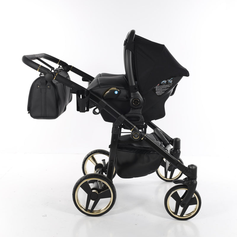 JUNAMA FLUO LINE DUO BLACK - 2IN1 (2 X CARRYCOTS & 2 X SEAT UNITS)