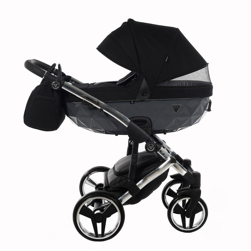 JUNAMA DIAMOND S LINE GREY - 4IN1 (INCLUDES CAR SEAT & ISOFIX BASE)