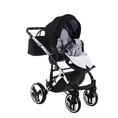 JUNAMA DIAMOND S LINE GREY - 4IN1 (INCLUDES CAR SEAT & ISOFIX BASE)