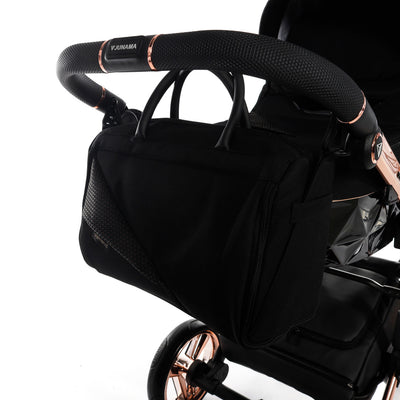 JUNAMA DIAMOND S LINE BLACK ROSE GOLD - 3IN1 (INCLUDES CAR SEAT)