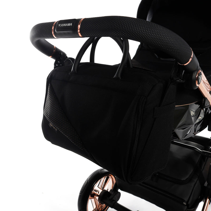 JUNAMA DIAMOND S LINE BLACK ROSE GOLD - 3IN1 (INCLUDES CAR SEAT)