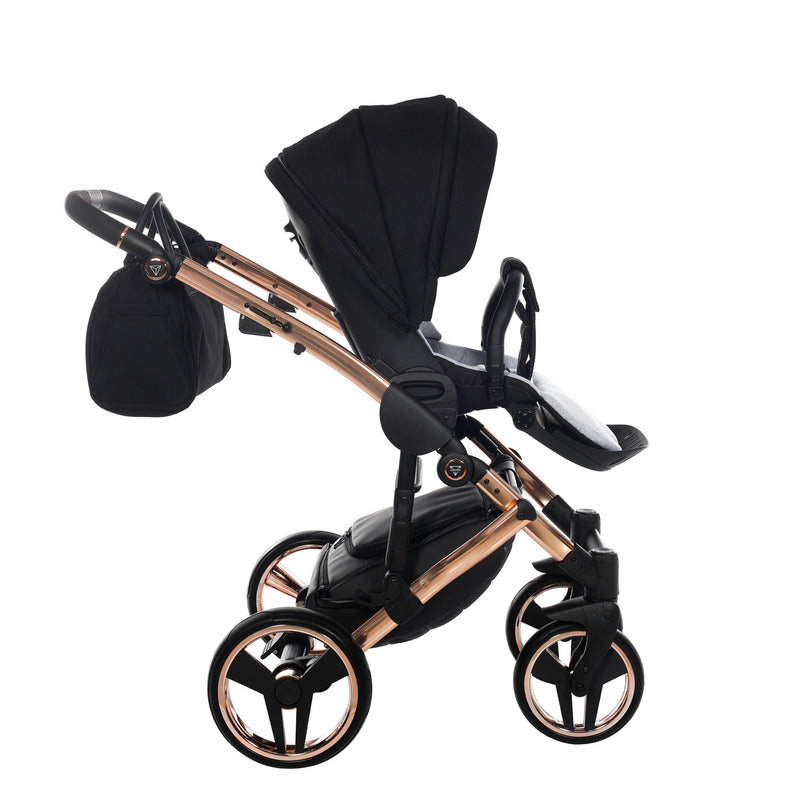 JUNAMA DIAMOND S LINE BLACK ROSE GOLD - 3IN1 (INCLUDES CAR SEAT)