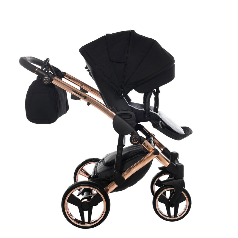 JUNAMA DIAMOND S LINE BLACK ROSE GOLD - 3IN1 (INCLUDES CAR SEAT)