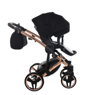 JUNAMA DIAMOND S LINE BLACK ROSE GOLD - 4IN1 (INCLUDES CAR SEAT & ISOFIX BASE)