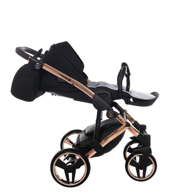 JUNAMA DIAMOND S LINE BLACK ROSE GOLD - 4IN1 (INCLUDES CAR SEAT & ISOFIX BASE)