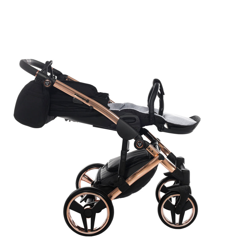 JUNAMA DIAMOND S LINE BLACK ROSE GOLD - 3IN1 (INCLUDES CAR SEAT)