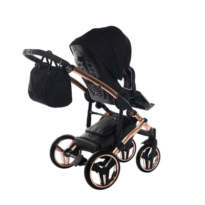 JUNAMA DIAMOND S LINE BLACK ROSE GOLD - 3IN1 (INCLUDES CAR SEAT)