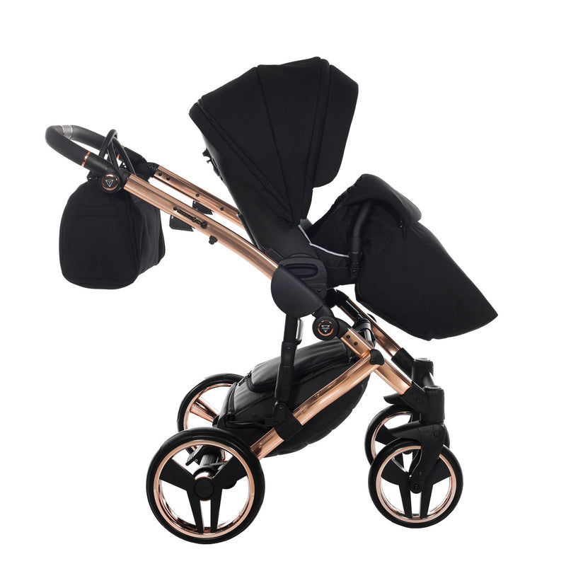 JUNAMA DIAMOND S LINE BLACK ROSE GOLD - 3IN1 (INCLUDES CAR SEAT)