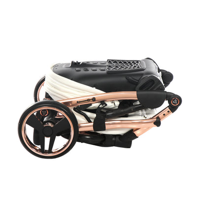 JUNAMA FLUO INDIVIDUAL WHITE ROSE GOLD - 3IN1 (INCLUDES CAR SEAT)