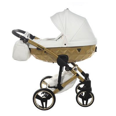 JUNAMA FLUO INDIVIDUAL SATIN WHITE GOLD - 4IN1 (INCLUDES CAR SEAT & ISOFIX BASE)