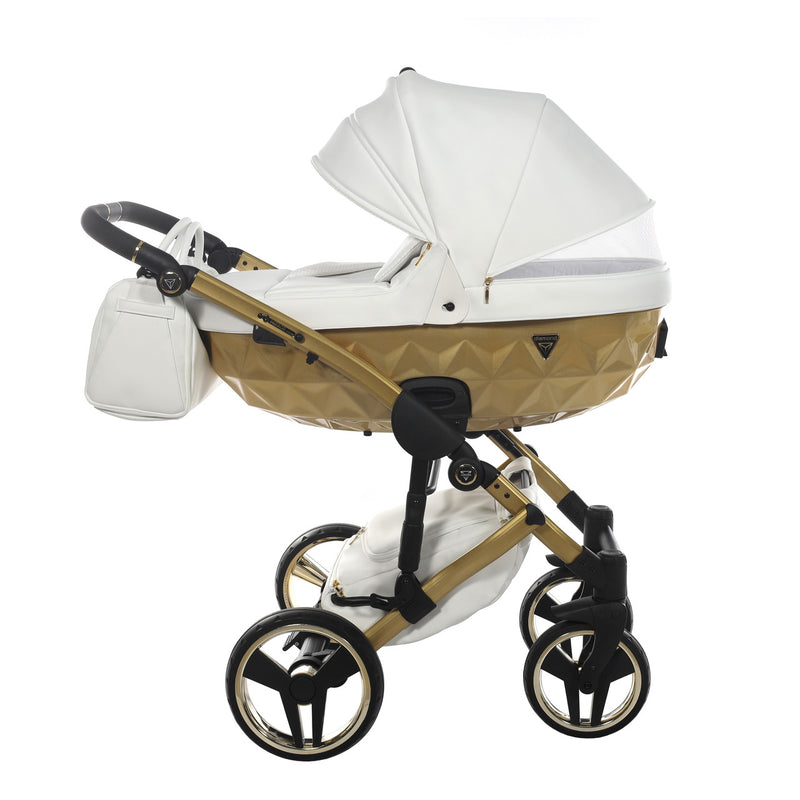 JUNAMA FLUO INDIVIDUAL SATIN WHITE GOLD - 3IN1 (INCLUDES CAR SEAT)