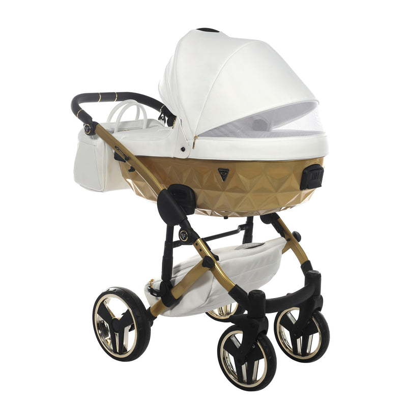 JUNAMA FLUO INDIVIDUAL SATIN WHITE GOLD - 3IN1 (INCLUDES CAR SEAT)