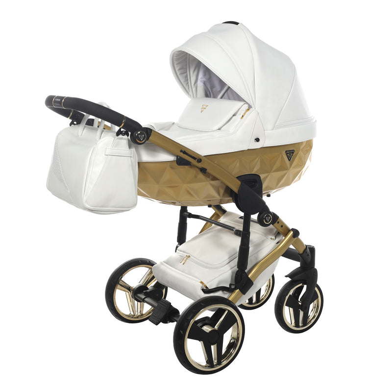 JUNAMA FLUO INDIVIDUAL SATIN WHITE GOLD - 3IN1 (INCLUDES CAR SEAT)