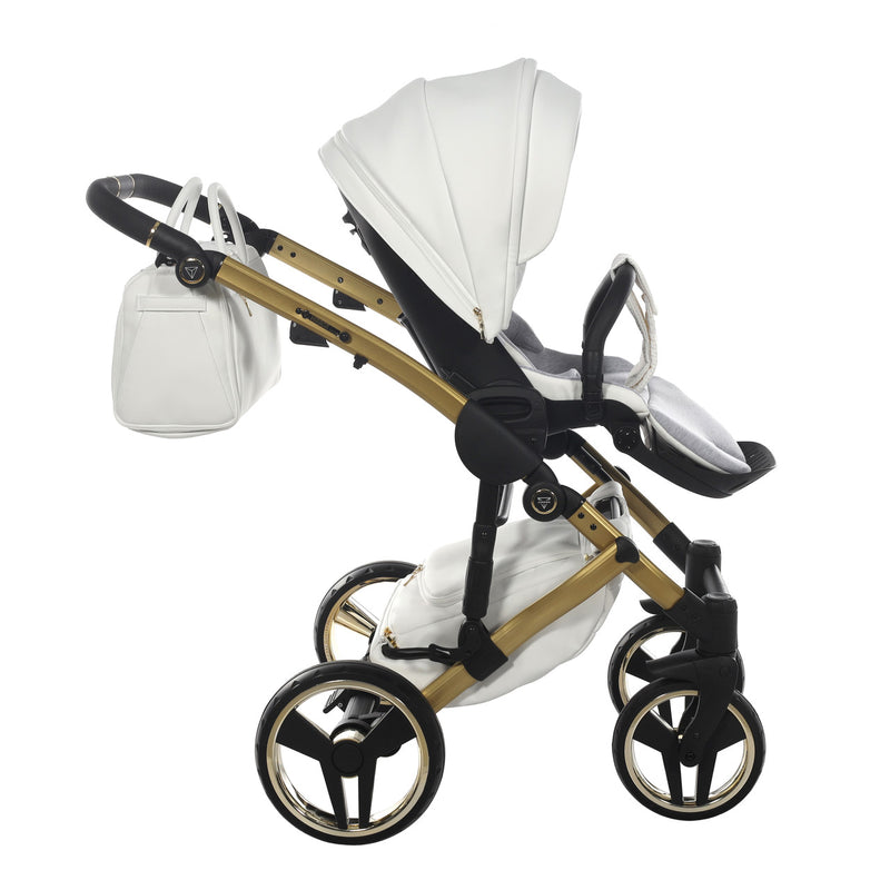 JUNAMA FLUO INDIVIDUAL SATIN WHITE GOLD - 4IN1 (INCLUDES CAR SEAT & ISOFIX BASE)