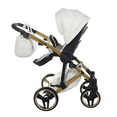 JUNAMA FLUO INDIVIDUAL SATIN WHITE GOLD - 4IN1 (INCLUDES CAR SEAT & ISOFIX BASE)