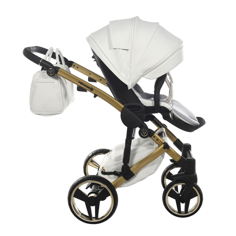 JUNAMA FLUO INDIVIDUAL SATIN WHITE GOLD - 4IN1 (INCLUDES CAR SEAT & ISOFIX BASE)