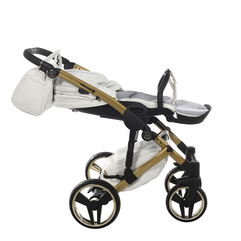 JUNAMA FLUO INDIVIDUAL SATIN WHITE GOLD - 4IN1 (INCLUDES CAR SEAT & ISOFIX BASE)