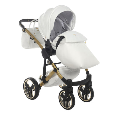 JUNAMA FLUO INDIVIDUAL SATIN WHITE GOLD - 4IN1 (INCLUDES CAR SEAT & ISOFIX BASE)